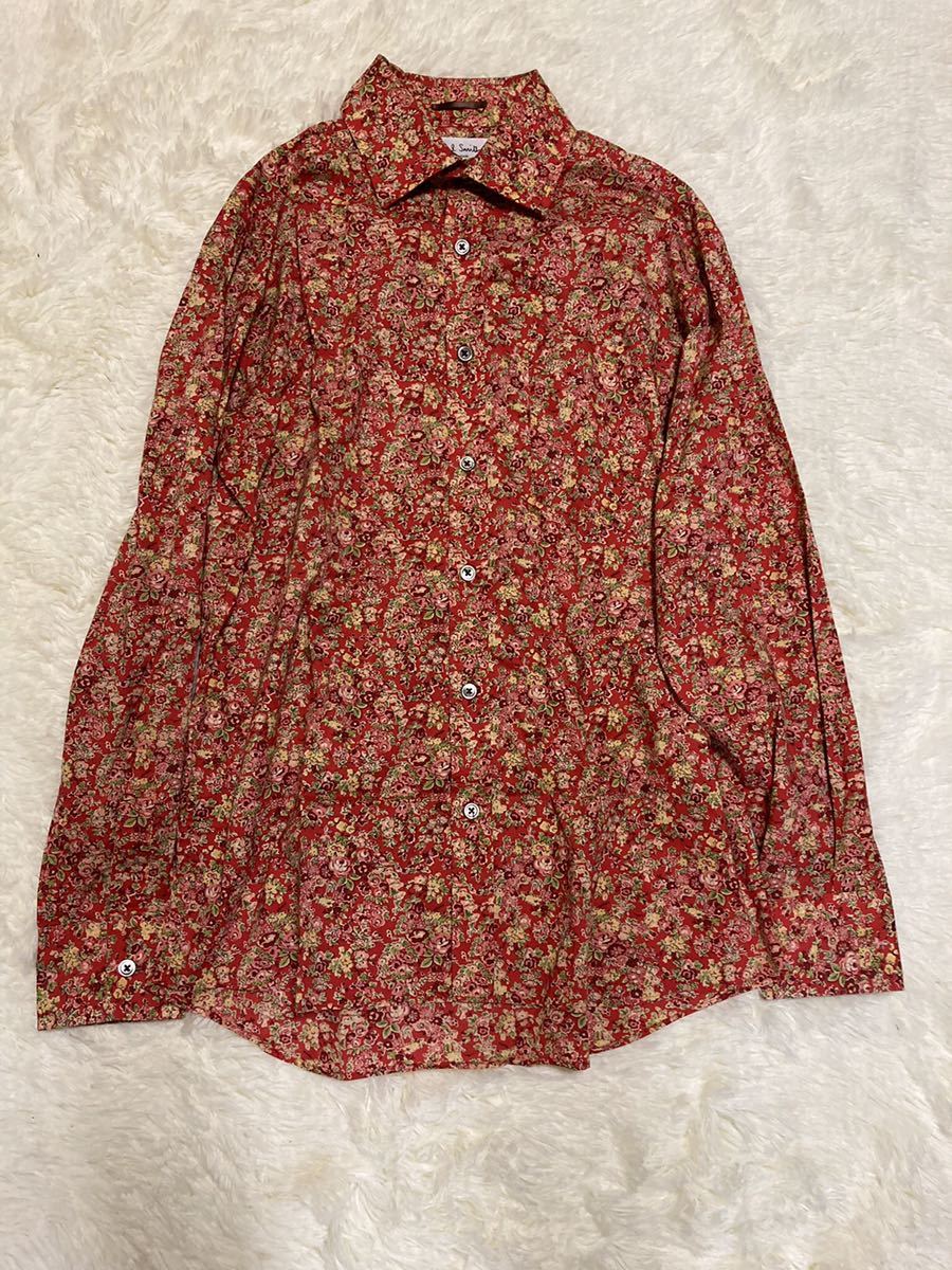 Paul Smith 極美品 花柄　総柄　シャツ　マルチカラー　M