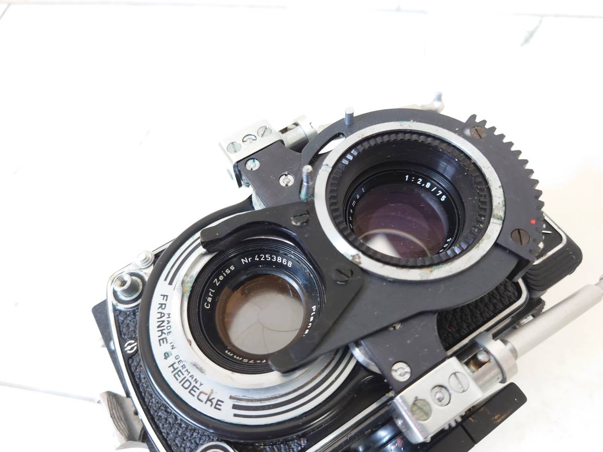 1スタ 超希少 ROLLEIFLEX 3.5F Planar 75mm F3.5 + 水中撮影用専用