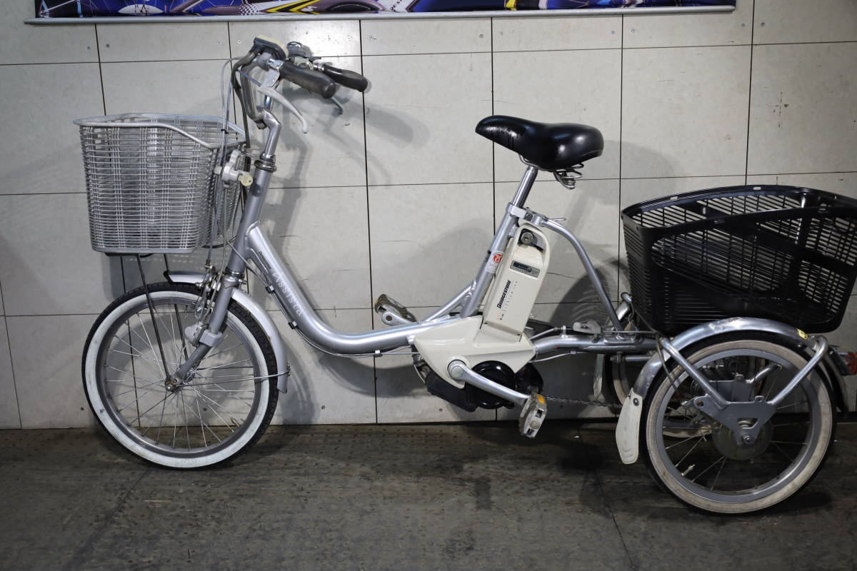 かき 電動アシスト自転車 ブリジストン アシスタワゴン【室内保管】【美品】 新基準人気美品！ブリジストン アシスタワゴン A18SL0リチウム8.1AH 18