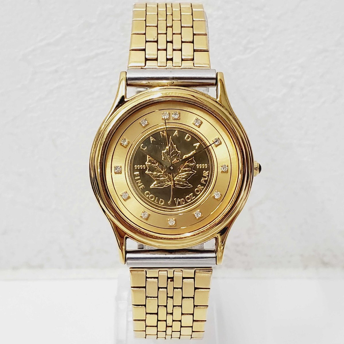 腕時計 メイプルリーフコイン FINE GOLD 1/10oz SK-127-S 中古 