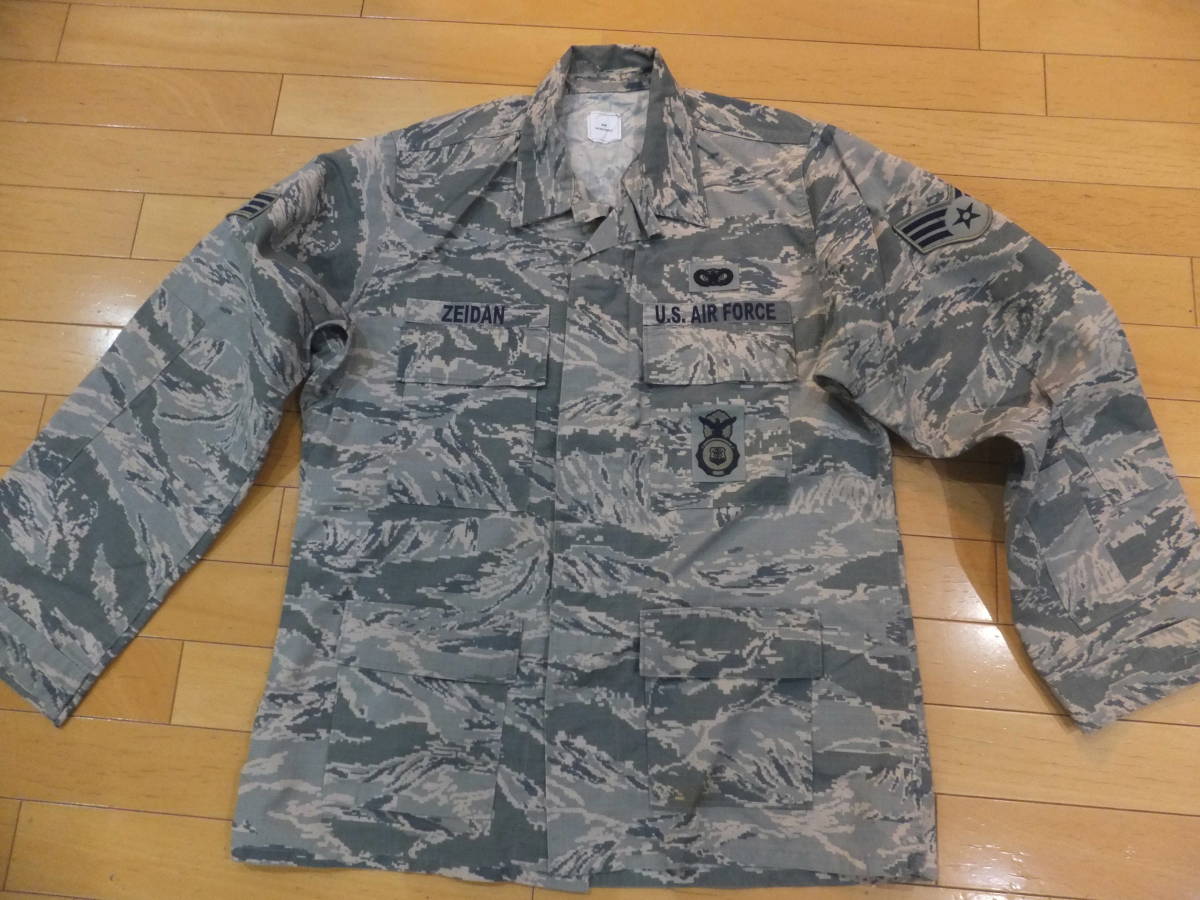ABU アメリカ空軍 FORCE ジャケット 米軍実物 USAF 迷彩ジャケット 