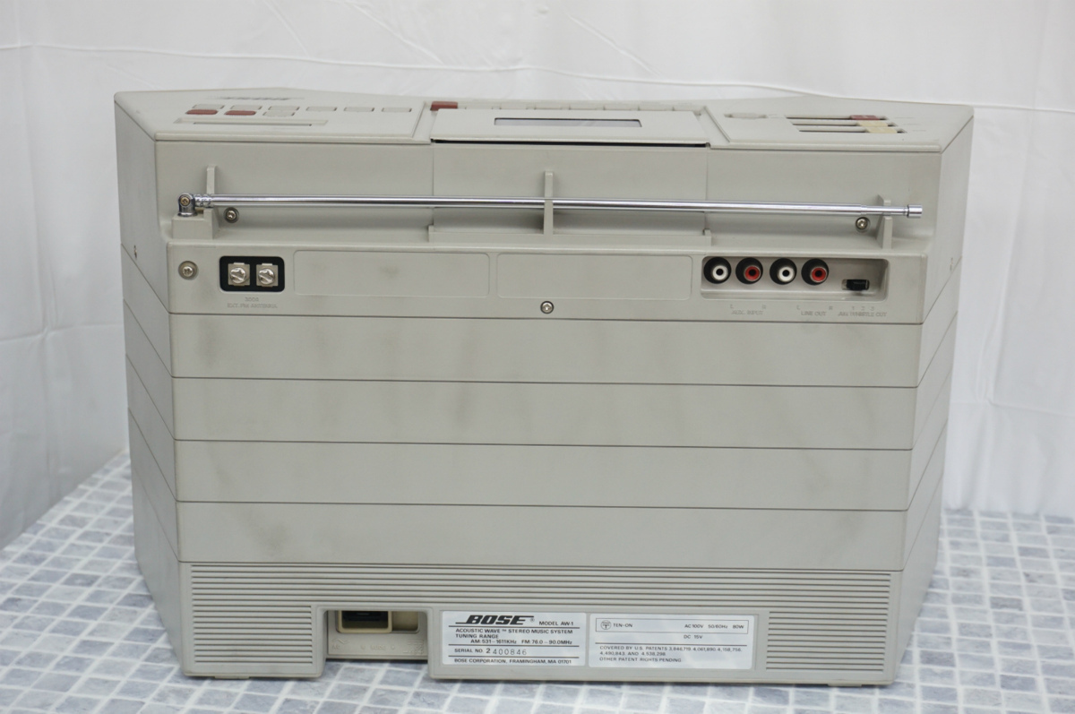 SK] BOSE ボーズ AW-1 ACOUSTIC WAVE ラジカセ ケース付き □a509714