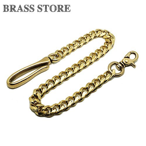 ロング 喜平 : 真鍮ウォレットチェーン [BRASS STORE] 真鍮 ゴールド