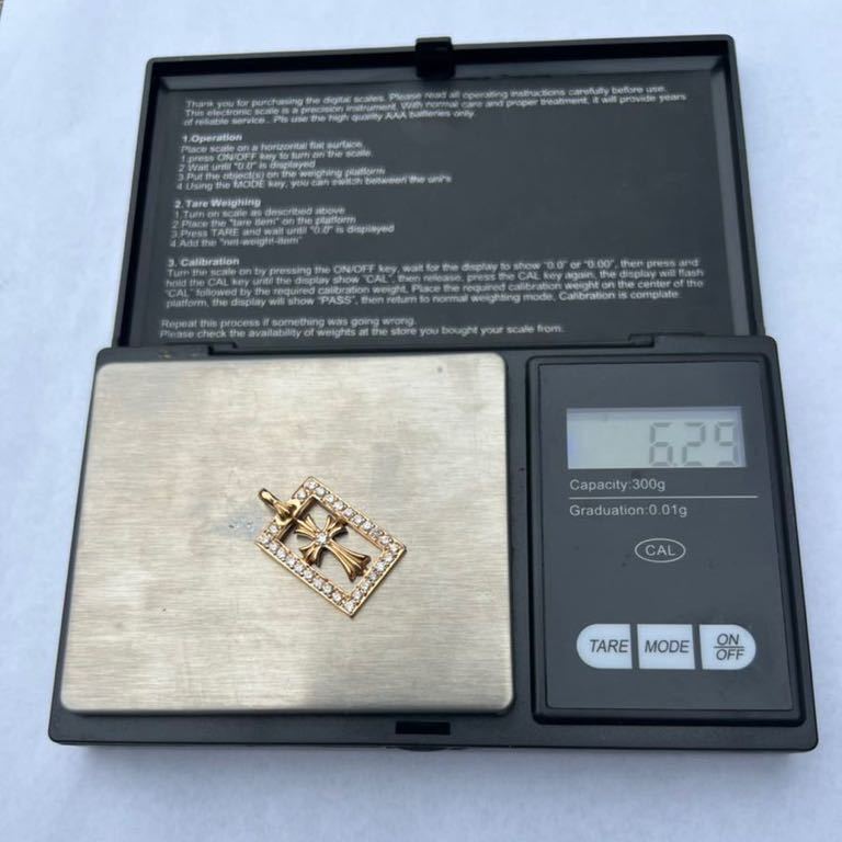 CHROME HEARTS 22kクロムハーツ22k オープンフレームド ベビーファット