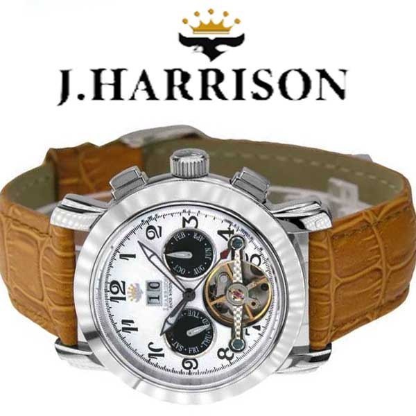 【NEW】新品正規品ジョンハリソンJ.HARRISONマルチファンクション・ビッグテンプ付き裏バック「H」ギミック付手巻式腕時計ブラウン茶ギフト ジョンハリソン 腕時計 1円新品正規品ジョンハリソンマルチファンクション AUTOMATIC 自動巻&手巻き ジョン・ハリソン(メンズ腕時計|腕時計)の通販