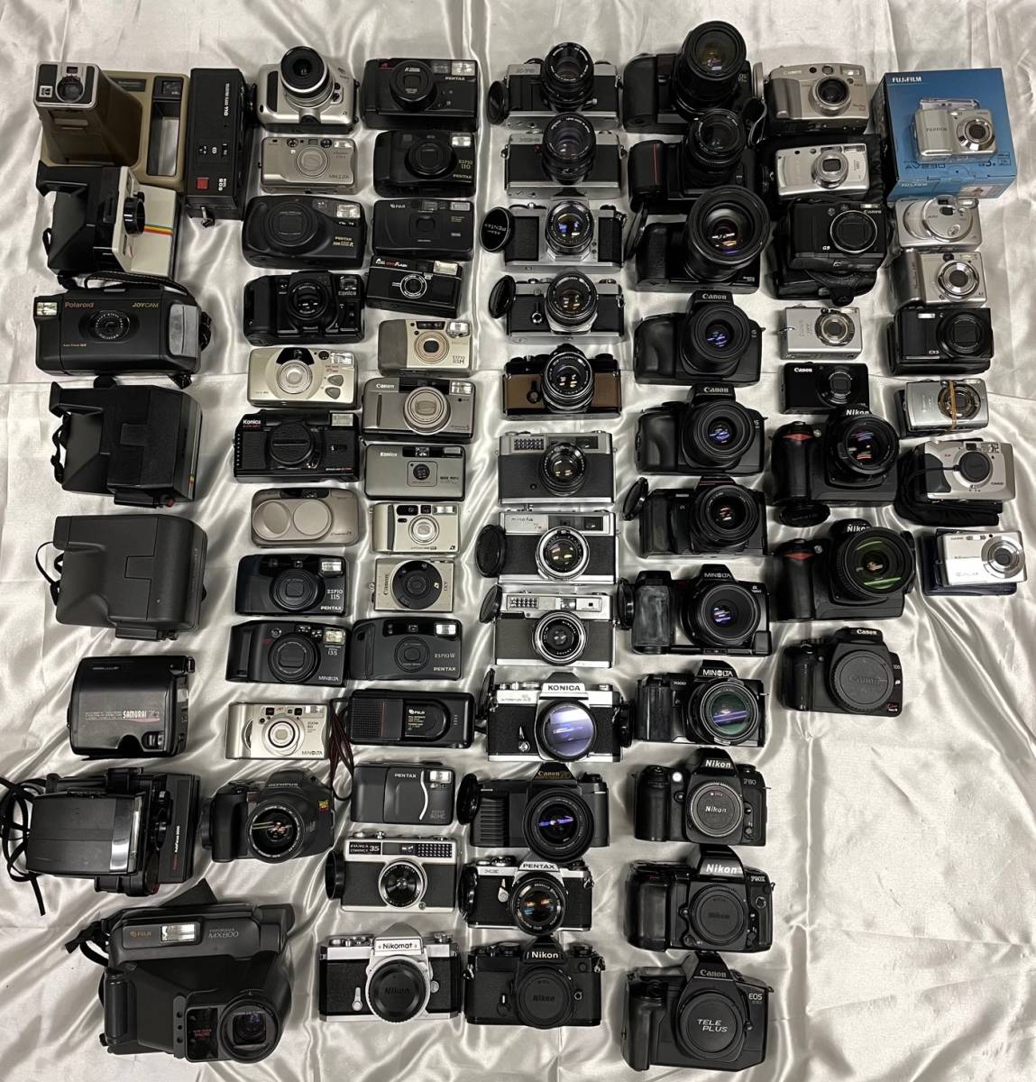 カメラ おまとめ72個 OLYMPUS OM-1 Nikon Ｄ70Ｓ Ｆ80 Ｆ90Ｘ Canon MINOLTA PENTAX FUJI等 デジカメ 一眼レフ　ポラロイド等　ジャンク品 OM-1 OLYMPUS Olympus 完動品、整備済◉Olympus 単焦点レンズ付き RENTAL