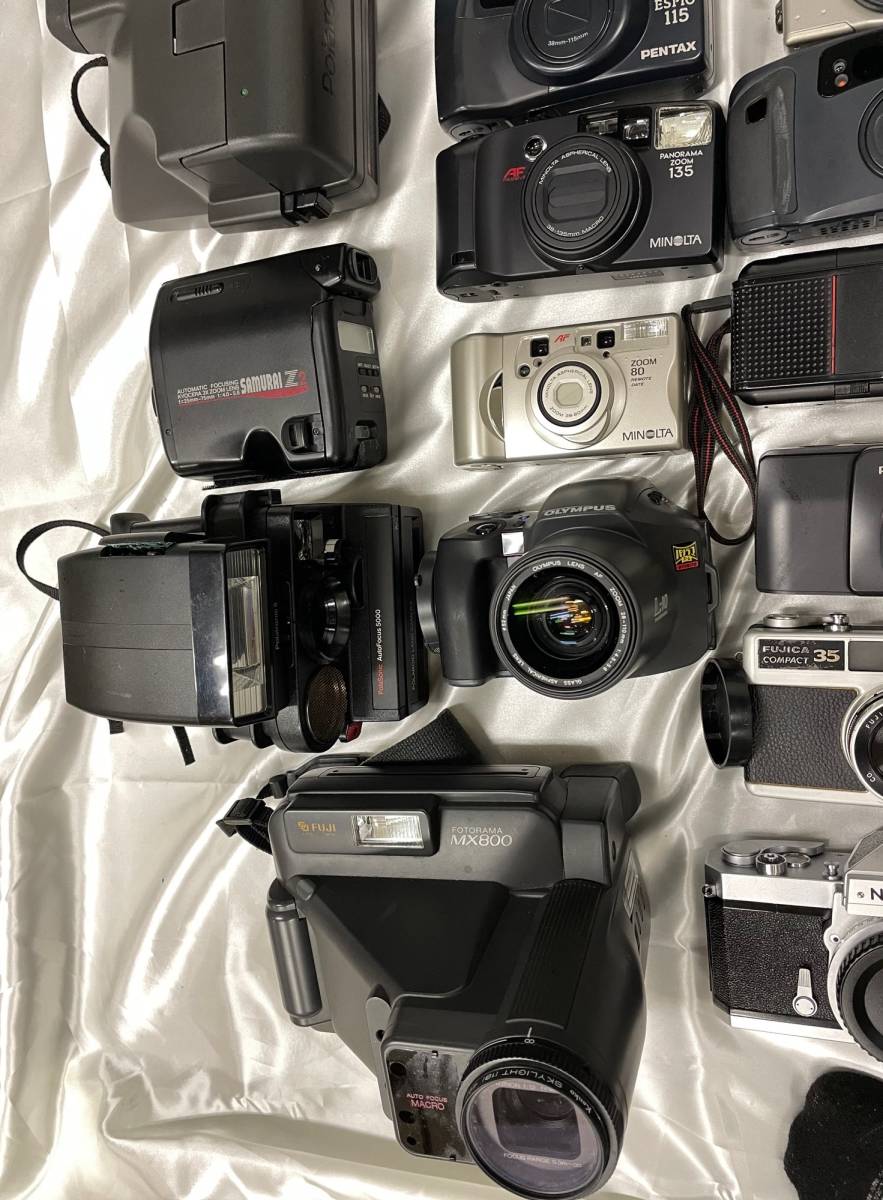 カメラ おまとめ72個 OLYMPUS OM-1 Nikon Ｄ70Ｓ Ｆ80 Ｆ90Ｘ Canon MINOLTA PENTAX FUJI等 デジカメ 一眼レフ　ポラロイド等　ジャンク品 OM-1 OLYMPUS Olympus 完動品、整備済◉Olympus 単焦点レンズ付き RENTAL