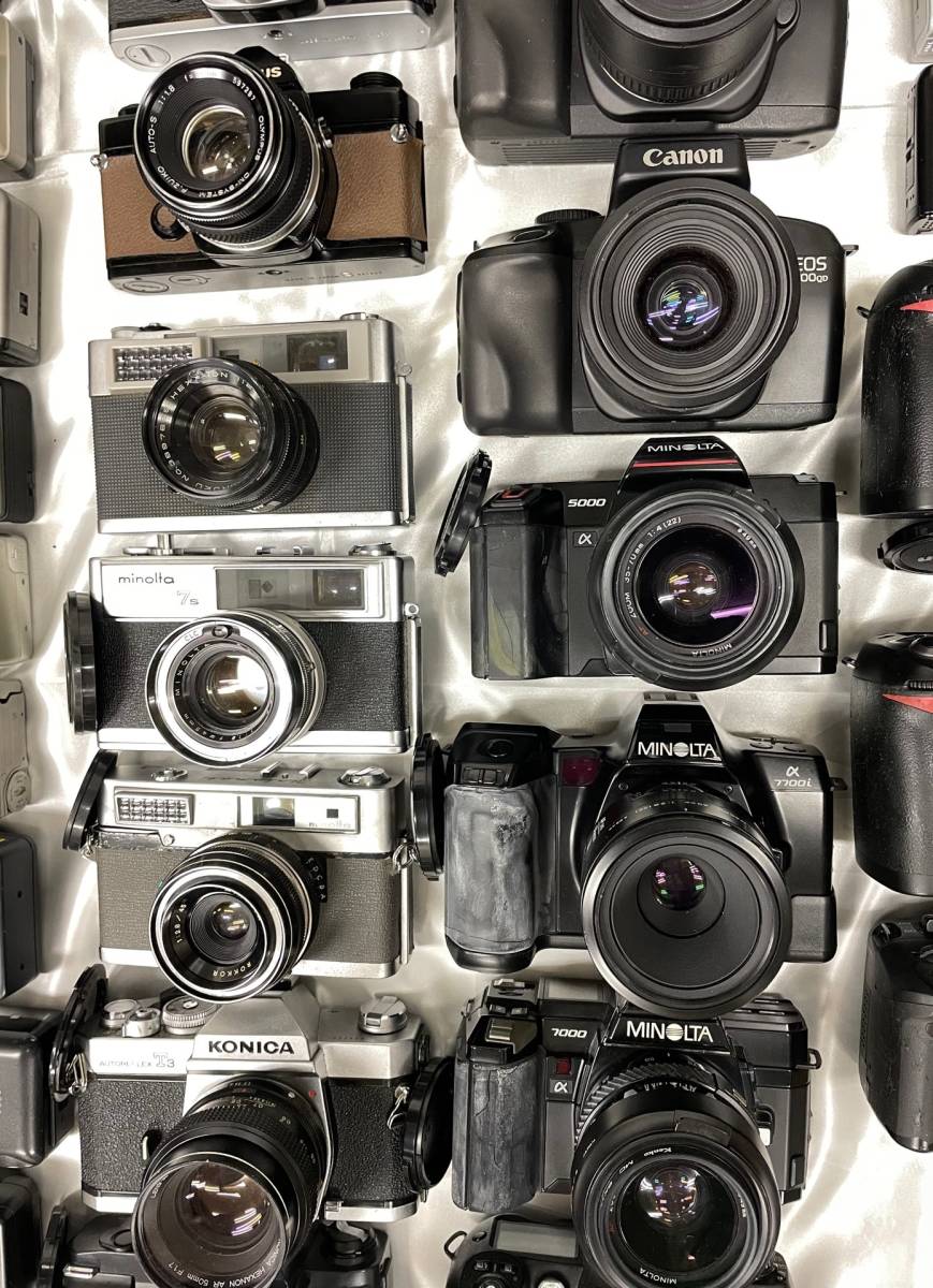 カメラ おまとめ72個 OLYMPUS OM-1 Nikon Ｄ70Ｓ Ｆ80 Ｆ90Ｘ Canon MINOLTA PENTAX FUJI等 デジカメ 一眼レフ　ポラロイド等　ジャンク品 OM-1 OLYMPUS Olympus 完動品、整備済◉Olympus 単焦点レンズ付き RENTAL