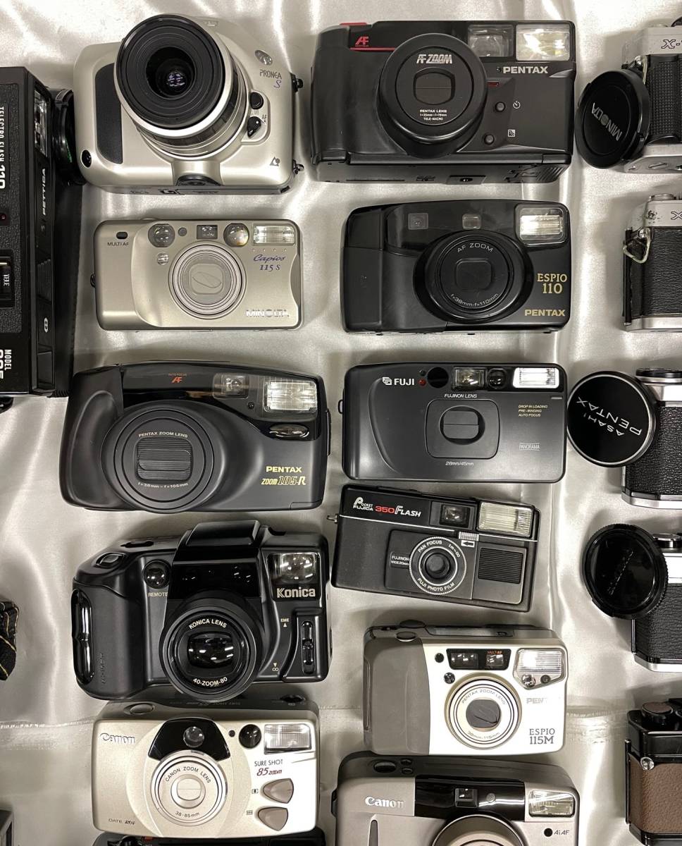 カメラ おまとめ72個 OLYMPUS OM-1 Nikon Ｄ70Ｓ Ｆ80 Ｆ90Ｘ Canon MINOLTA PENTAX FUJI等 デジカメ 一眼レフ　ポラロイド等　ジャンク品 OM-1 OLYMPUS Olympus 完動品、整備済◉Olympus 単焦点レンズ付き RENTAL
