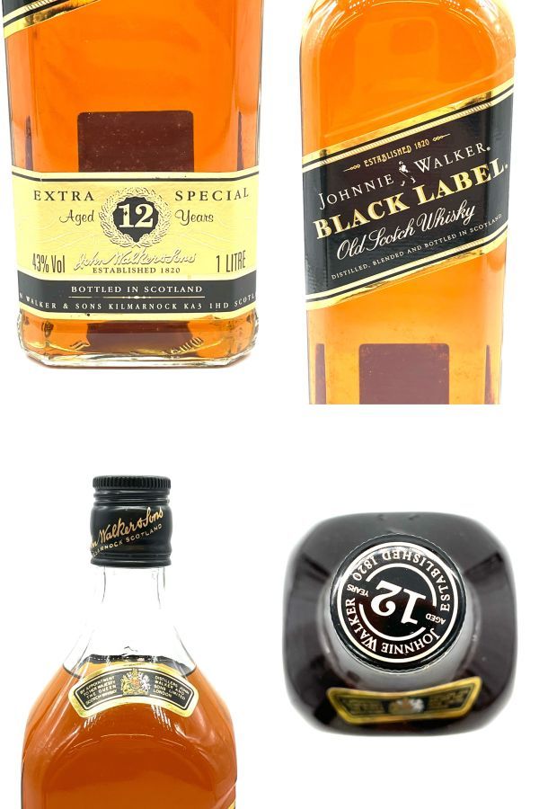 ☆未開栓☆JOHNNIE WALKER BLACK LABEL CHIVAS REGAL AGED 12 YEARS 43