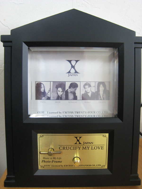 X JAPAN オフィシャルグッズ 写真立て付き オルゴール 「Crucify my
