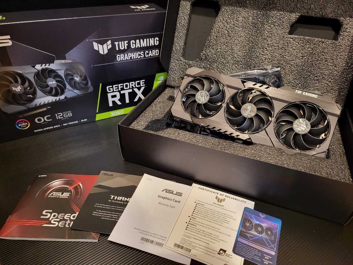 Asus TUF RTX3060 12GB V1 動作確認済 やや傷 ASUS TUF Gaming 【公式