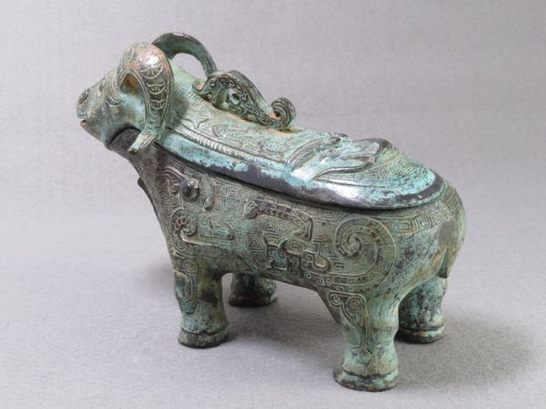 2942】お茶席道具 中国 唐物 青銅 獣香炉（初品・買取品