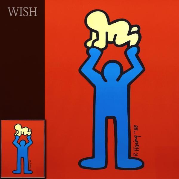 真作】【WISH】キース・ヘリング Keith Haring「 Man Holding Radiant 