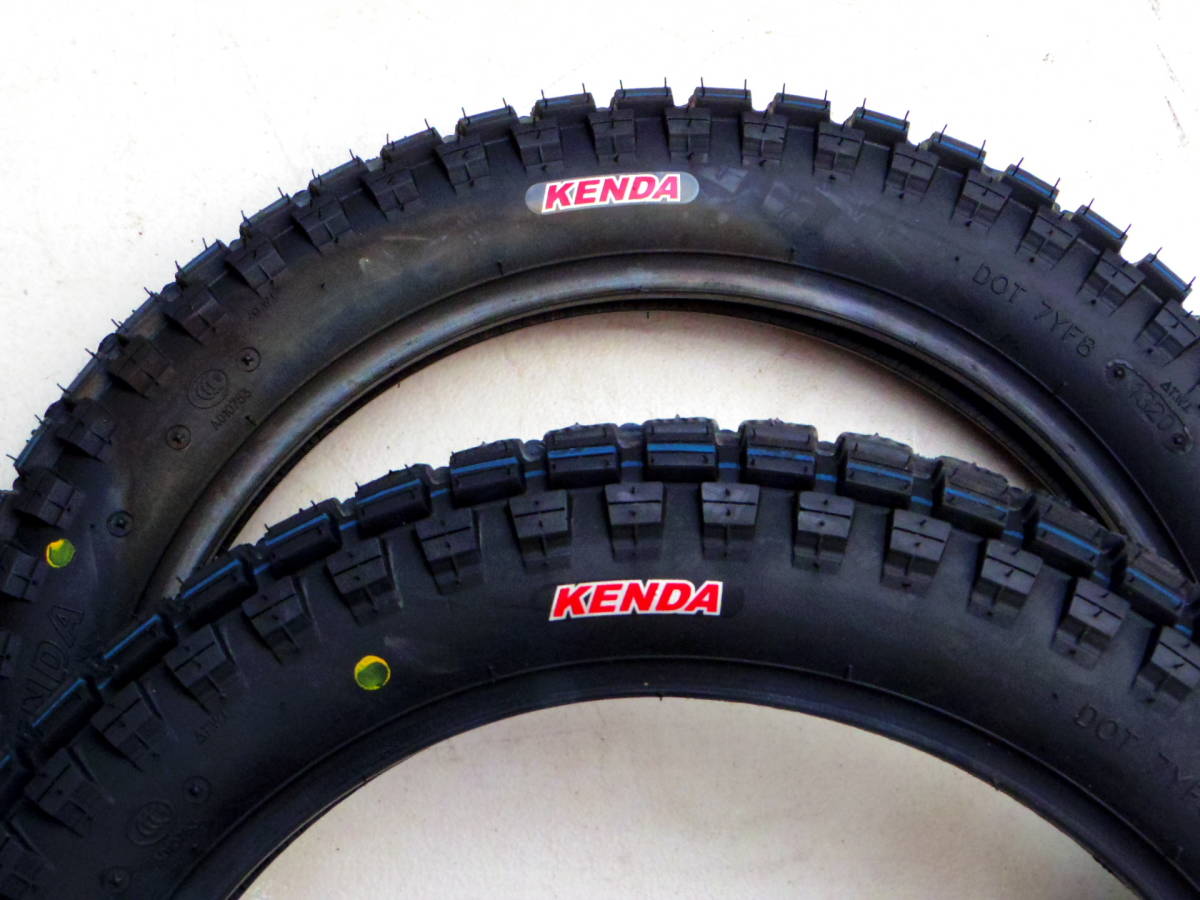 残り10set！希少！！スーパーカブ用ブロックタイヤ2本set/KENDA製 2.50
