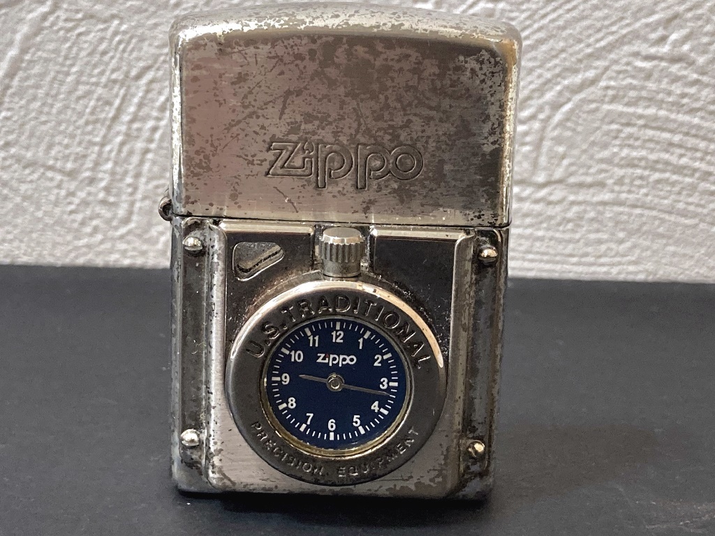 Zippo U S Traditional 時計付き 1995年製 ジッポ ライター 時計電池未交換 着火確認済み 管carr Zippo 売買されたオークション情報 Yahooの商品情報をアーカイブ公開 オークファン Aucfan Com