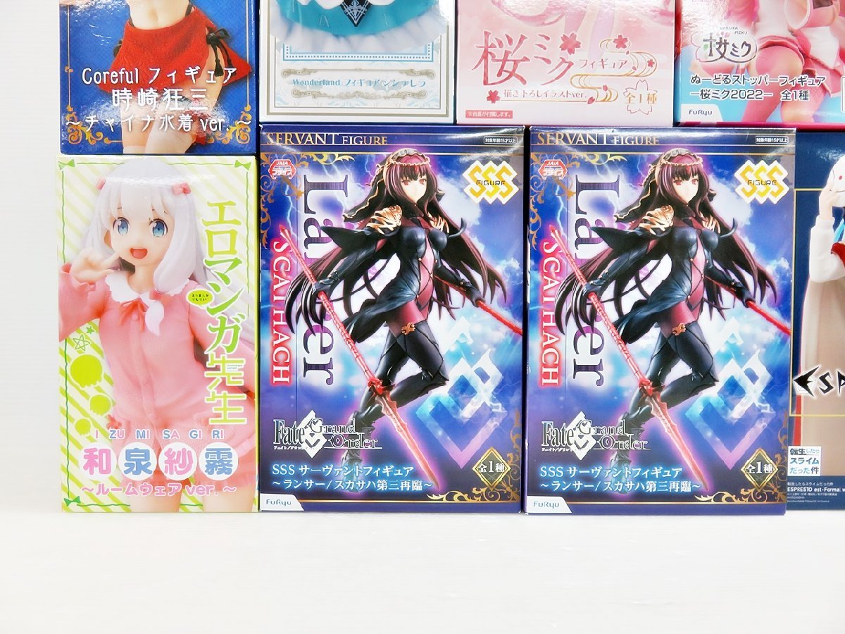 E-1-2] アニメ など プライズ 他 フィギュア グッズ など 15点セット 