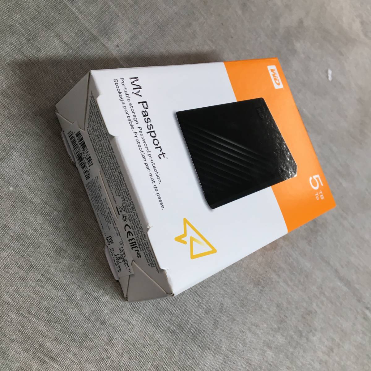 未開封 WD ポータブルHDD 5TB USB3.0 ブラック My Passport 暗号化 