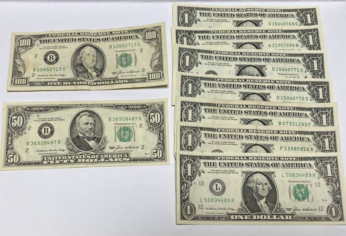 アメリカ ドル紙幣 157ドル 旧100ドル紙幣(世界)｜売買された