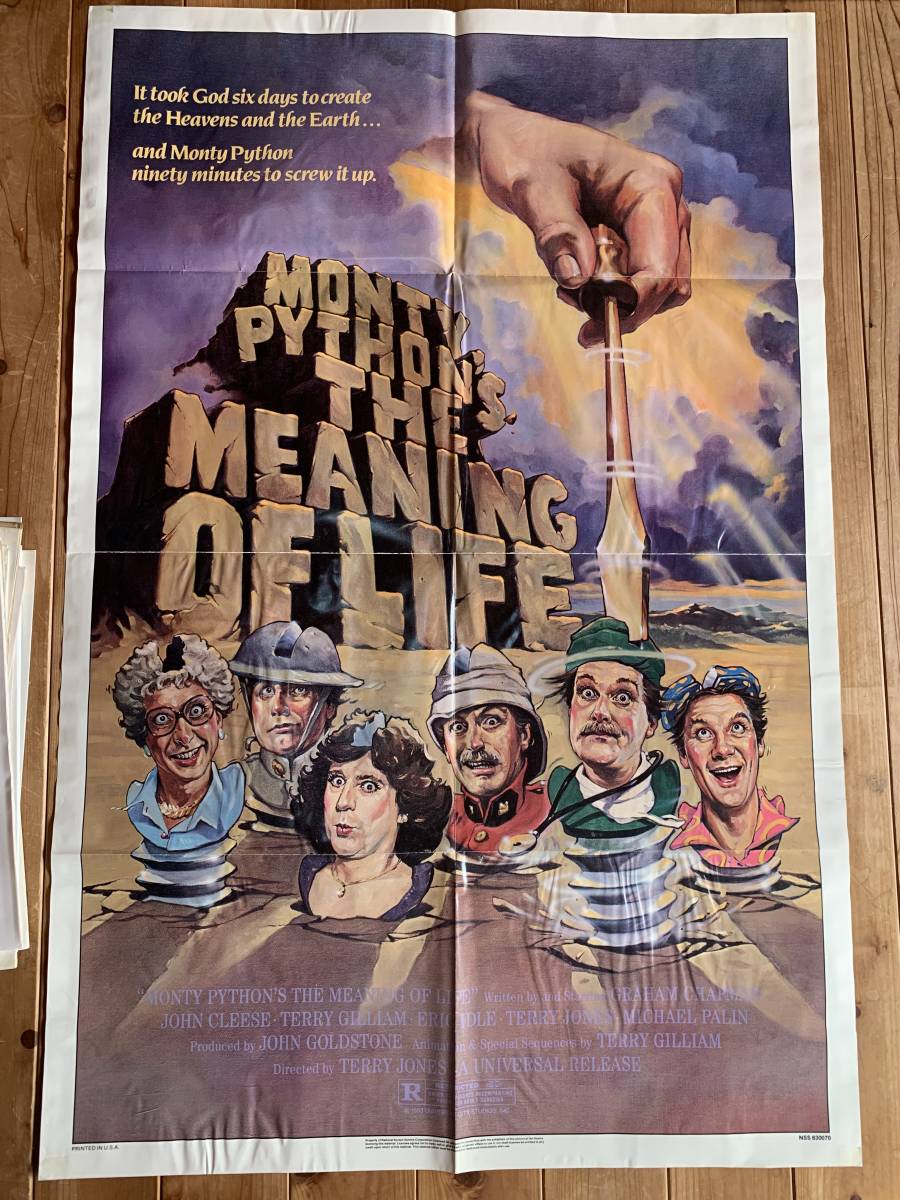 感謝祭 モンティ パイソン 人生狂騒曲 Us初版１シート テリー ジョーンズ テリー ギリアム Monty Python S The Meaning Of Life 映画 売買されたオークション情報 Yahooの商品情報をアーカイブ公開 オークファン Aucfan Com