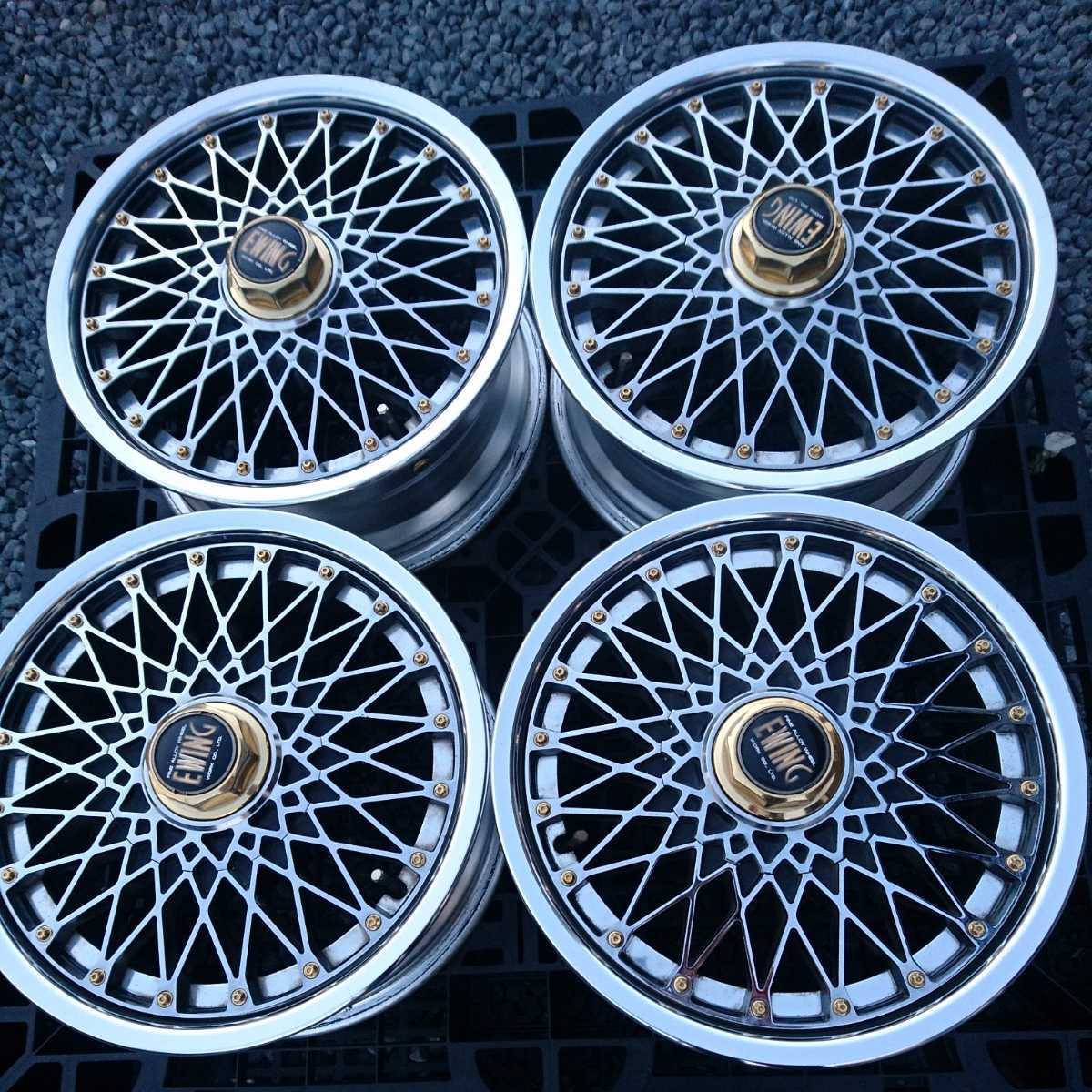 売り切り 当時物 WORK EWING ワーク ホイール 16×7.0JJ PCD 114.3 5穴 4