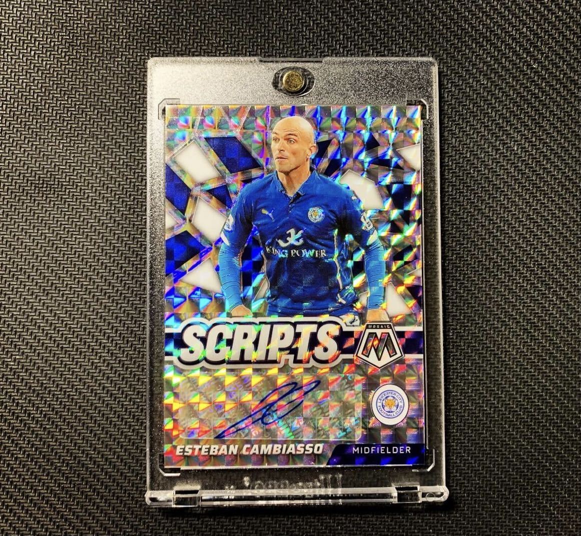 Panini Mosaic Soccer Premier League Epl Esteban Cambiasso Auto Leicester City Intel エステバンカンビアッソ レスター インテル その他 売買されたオークション情報 Yahooの商品情報をアーカイブ公開 オークファン Aucfan Com