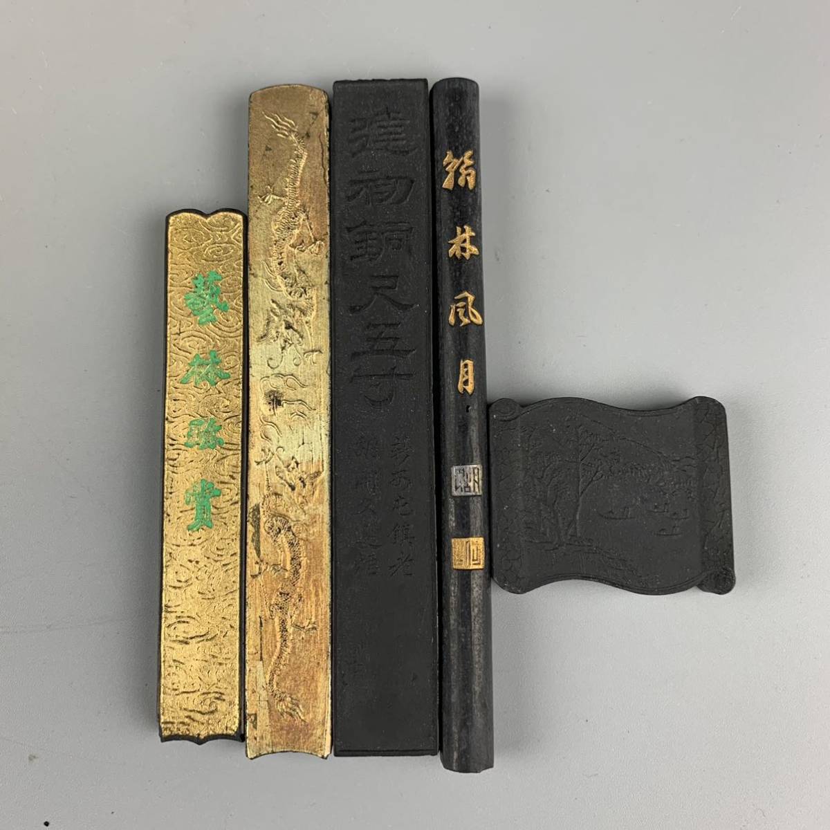 中国美術 藝林珍賞 徴州胡開文製 巻墨 時代物 書道具 墨 古墨 中国墨 