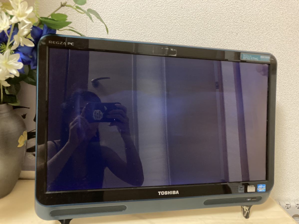 東芝 REGZA PC D712/V7HG ダークグリーン 一体型 Core i7 Windows8 _1