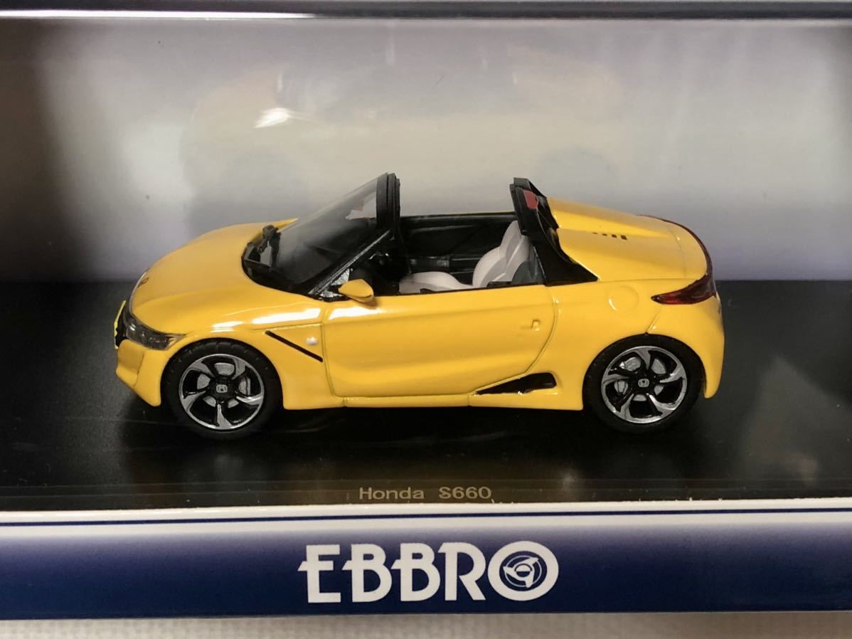 EBBRO エブロ 1/43 HONDA S660 YELLOW ホンダ 前期 DBA-JW5 カーニバル