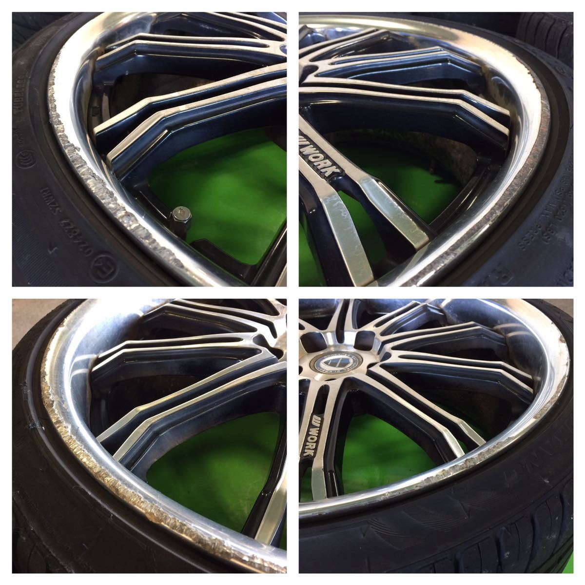NA446 中古 WORK SCHWERT SW1 ワーク シュバート ホイール 20×8.5J +40 