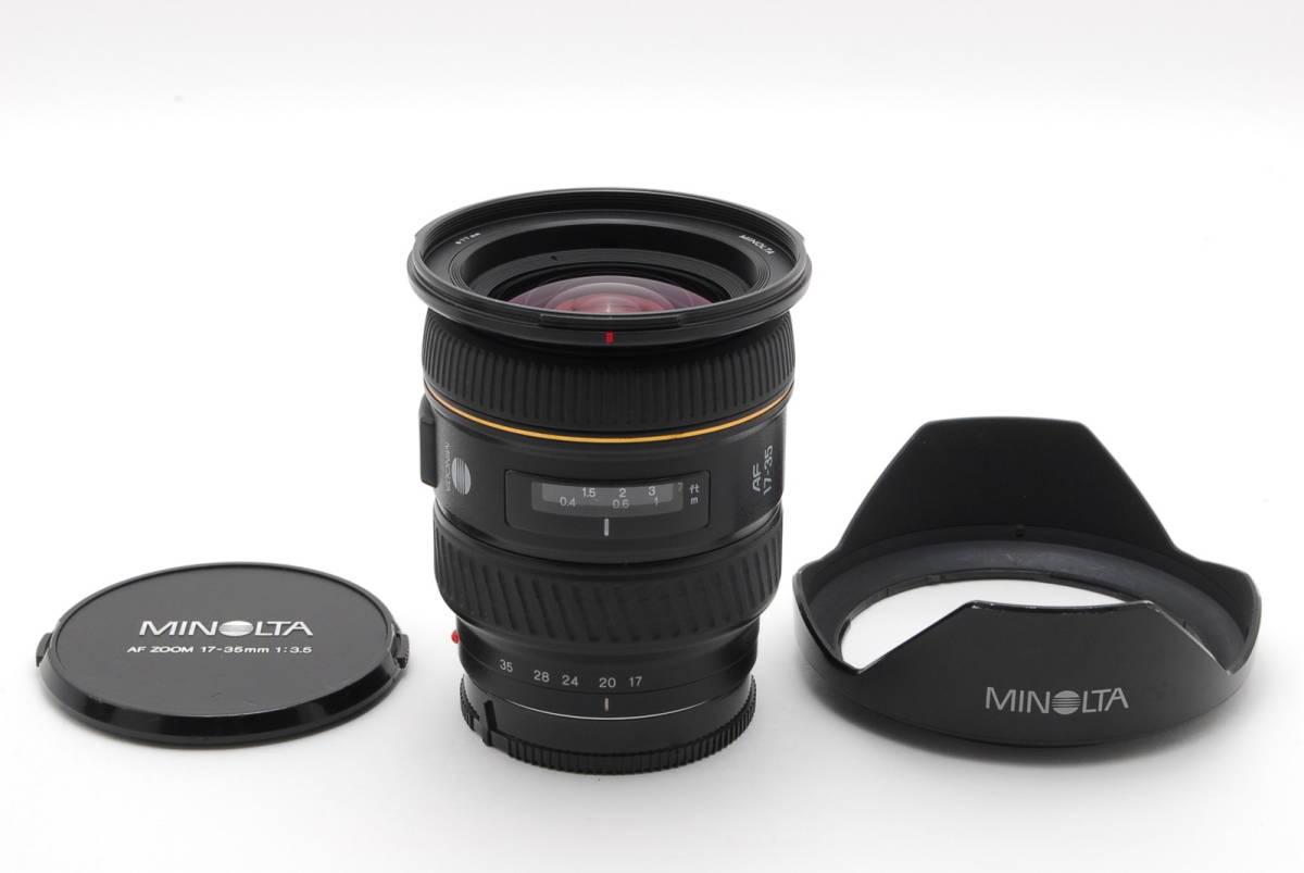ミノルタ Minolta AF Zoom 17-35mm f3.5 G フード付き #30