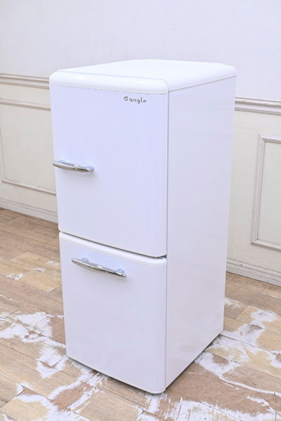 T031 レトロデザイン エディオン e angle ノンフロン冷凍冷蔵庫 ANG