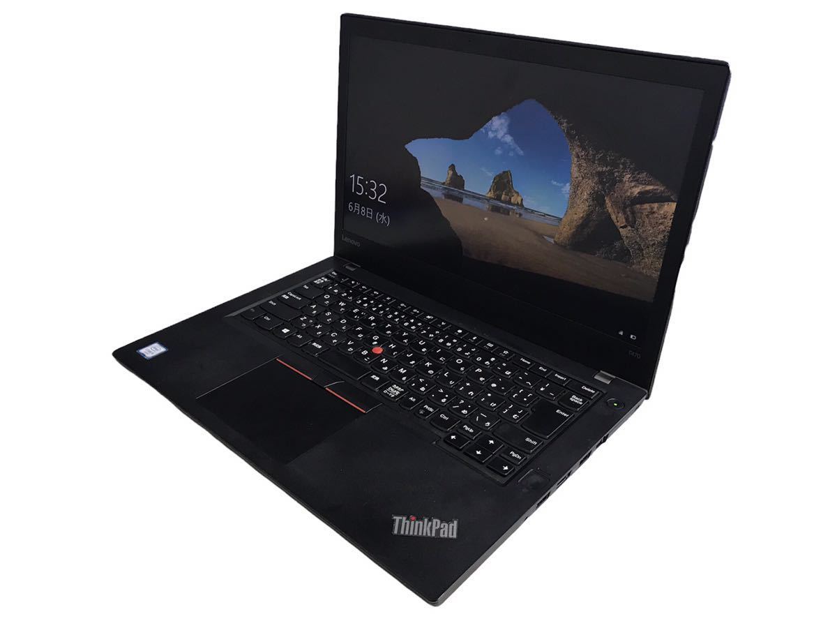【中古】Lenovo ThinkPad T470 Core i5-6200U 2.3GHz メモリ16GB SSD M.2 256GB(新品) Windows10 pro
