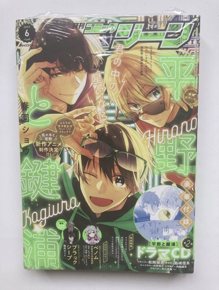 コミックジーン 6月号 シュリンク付 未開封 平野と鍵浦 ドラマCD 付録