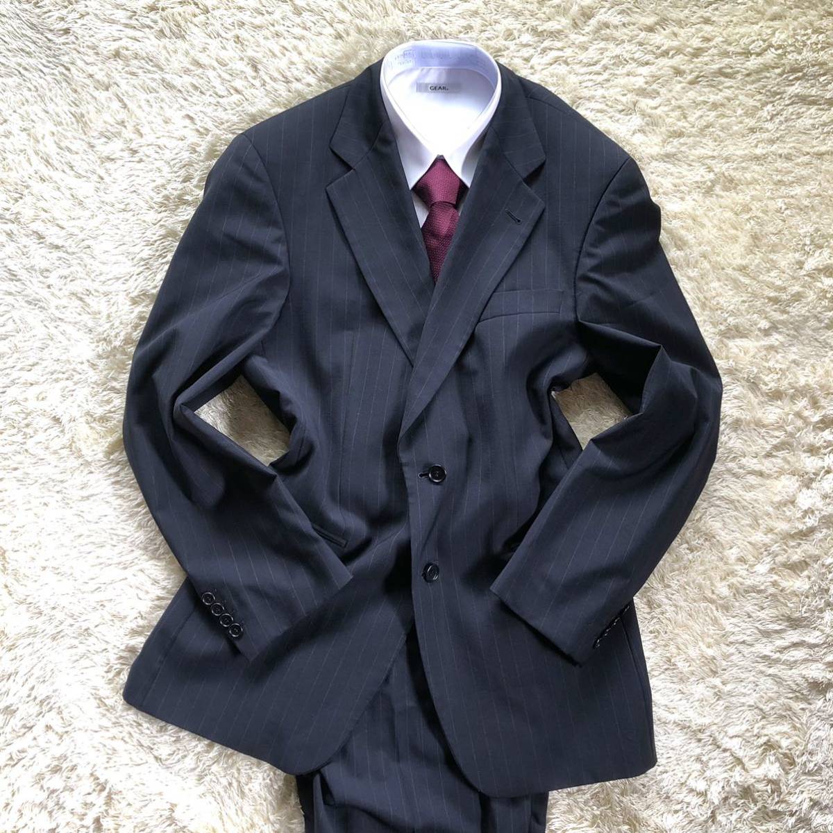 希少USA製』美品 HUGO BOSS【本物の高級感】ヒューゴボス セットアップ 