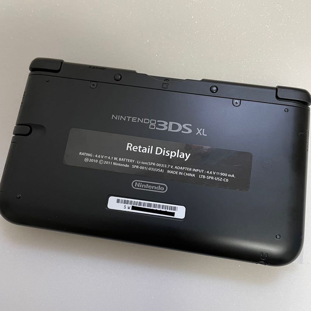ニンテンドー3DSLL/BLACK 店頭用デモ機(北米版)☆極美品☆非売品☆販促 