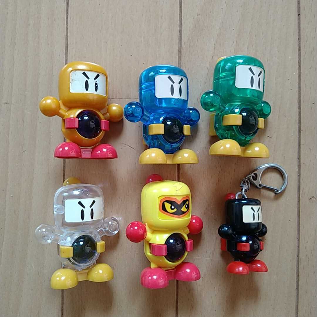 送料無料 中古 ビーダマン 6体セット ビー玉付き 1体キーホルダー 