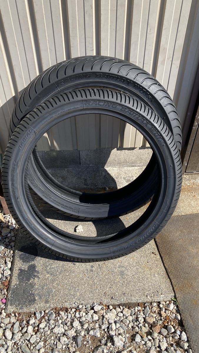 ブリヂストンレーシングレインW01前後セット　250クラスに最適 新品】BRIDGESTONE 17インチ RACING BATTLAX W01前後セット レーシング