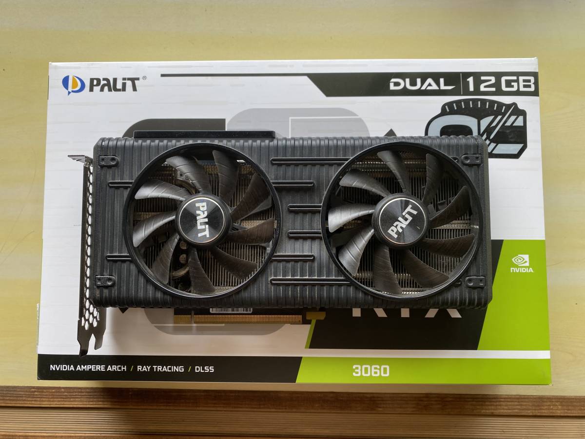 PALIT RTX 3060 12GB GDDR6 デュアルファン 動作確認済み Palit