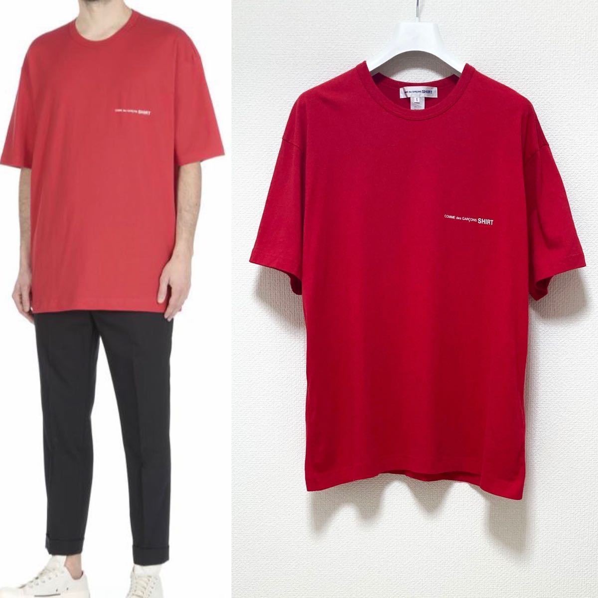COMME des GARCONS SHIRT 22SS ロゴ ビッグ Tシャツ コムデギャルソン シャツ CDG FOREVER HOMME PLUS DEUX BLACK eye JUNYA WATANABE MAN