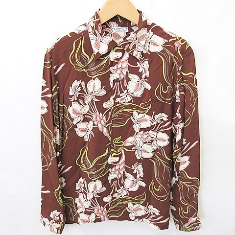 安い，人気 サンサーフ 東洋 SUN SURF WHITE GINGER アロハシャツ 長袖 花柄 茶 白 黄緑 水色 ピンク ブラウン L SS23852 メンズ(長袖シャツ)｜売買されたオークション情報、yahooの商品情報をアーカイブ公開 - オ 男性用