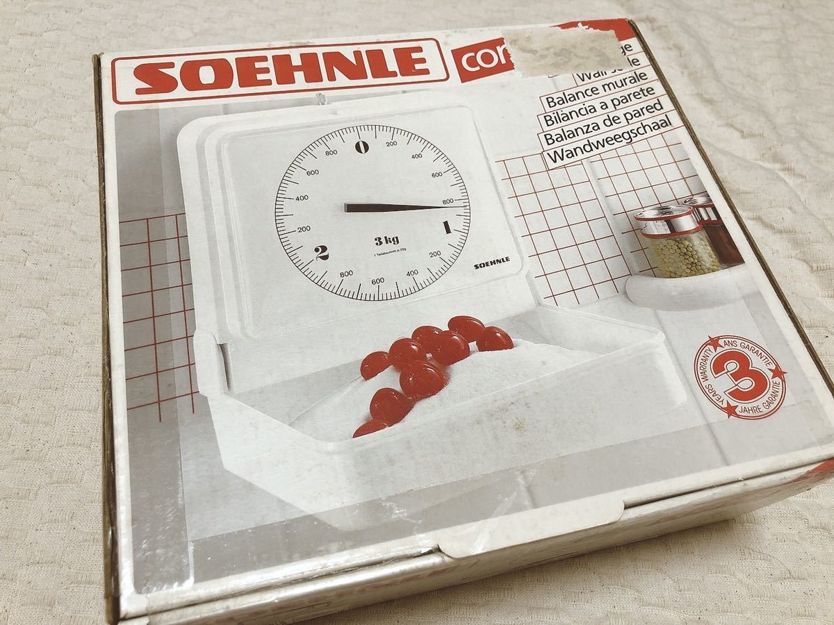 未使用 SOEHNLE ツェーンレ キッチンスケール 計量 ハカリ 西ドイツ