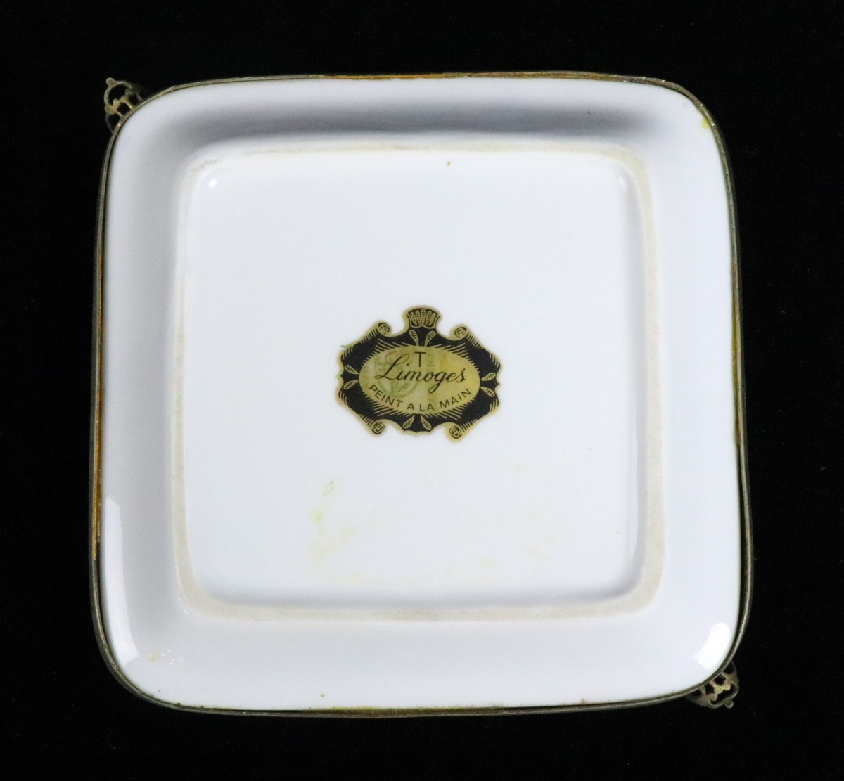 Limoges PEINT A LA MAIN リモージュ 灰皿 プレート 陶器 おしゃれ 