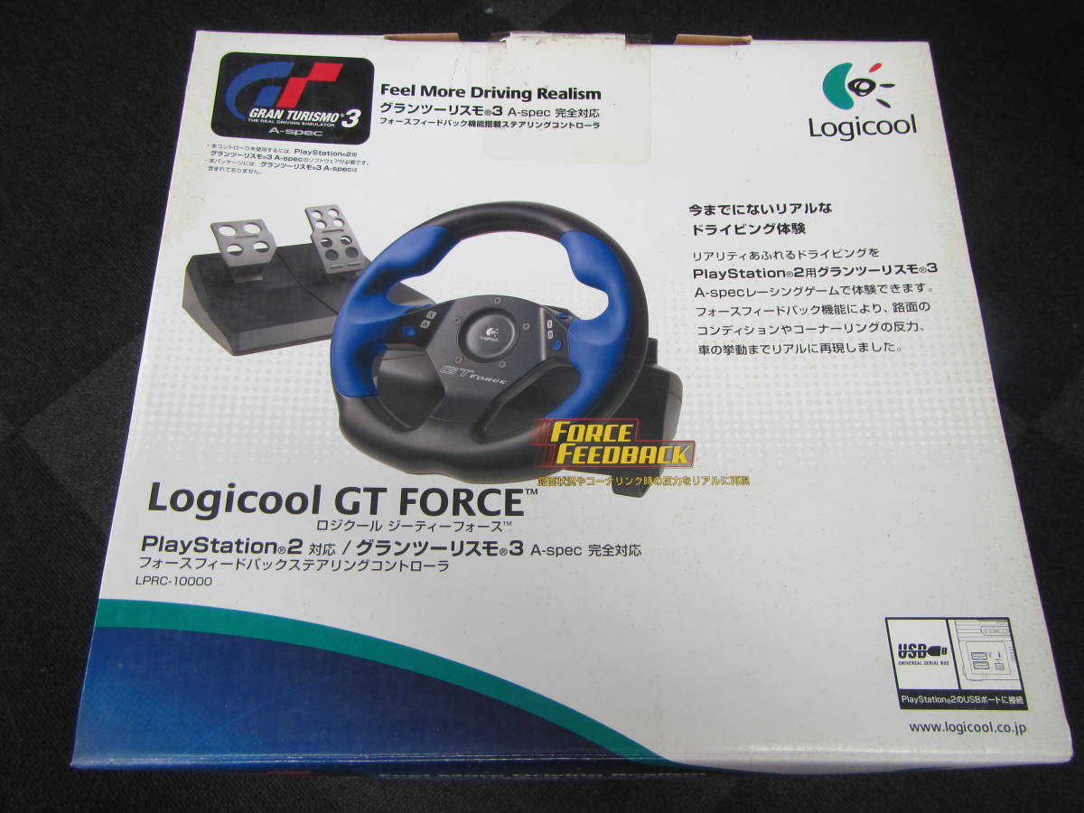 ☆ 未使用 ソニー PS2 ロジクール GT FORCE 本体 LPRC-10000 