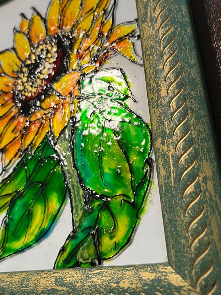 ステンドグラス風 アート ガラス絵風アクリル板製 ひまわり 向日葵 ヒマワリ 黄色 夏 誕生日 プレゼント 風水 絵画 額縁 ハンドメイド その他 売買されたオークション情報 Yahooの商品情報をアーカイブ公開 オークファン Aucfan Com