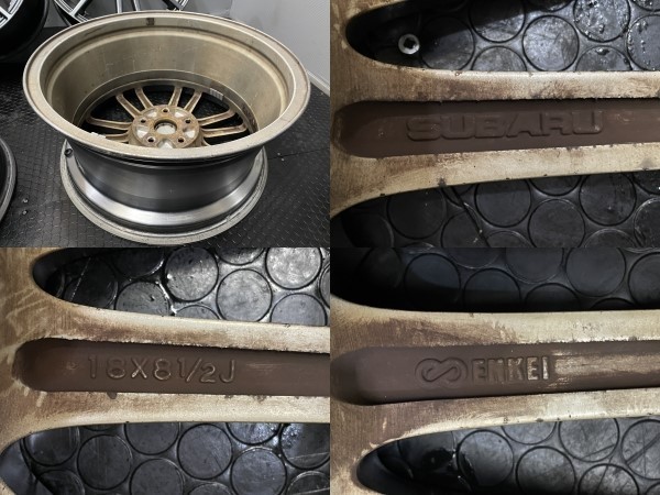 SUBARU WRX スペックC STI 純正ホイール ENKEI製 18インチ 4本 8.5