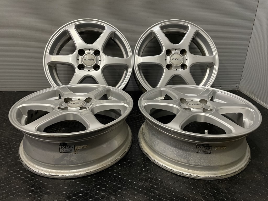 三菱 純正OPホイール M SPIRITS 15インチ 4本 5J4HPCD100+35 x2  