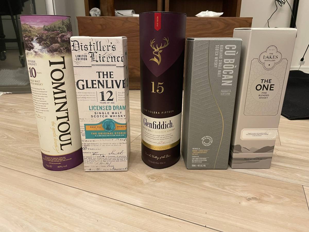 ウイスキー 5本 セット 送料無料 世界のウイスキー 飲み比べ ブラック 
