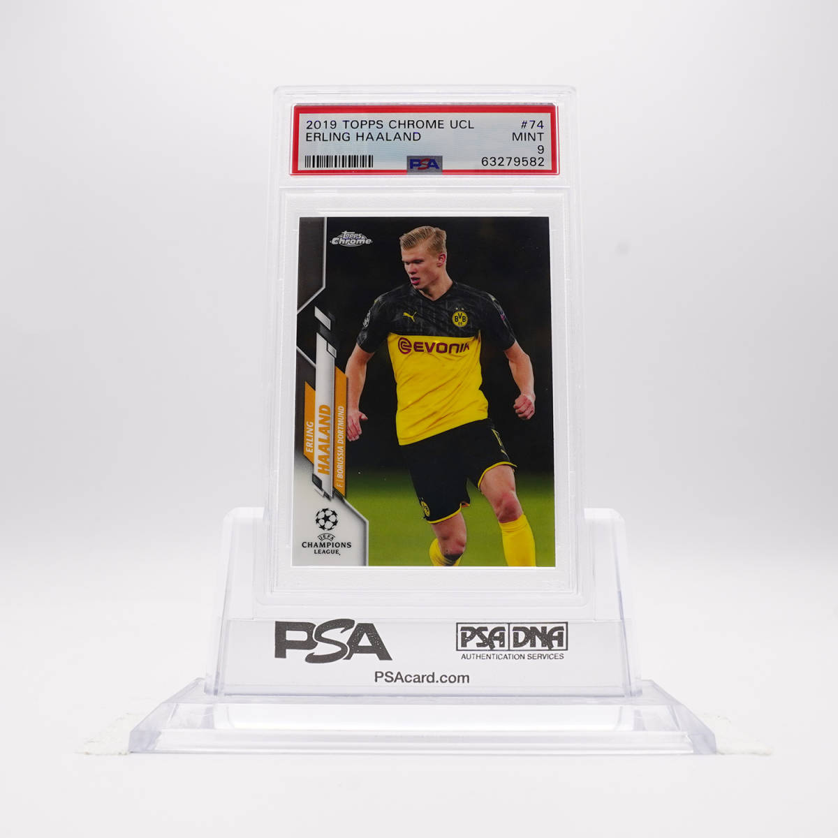 PSA9] Erling Haaland 2019 Topps Chrome UCL アーリング・ハーランド 