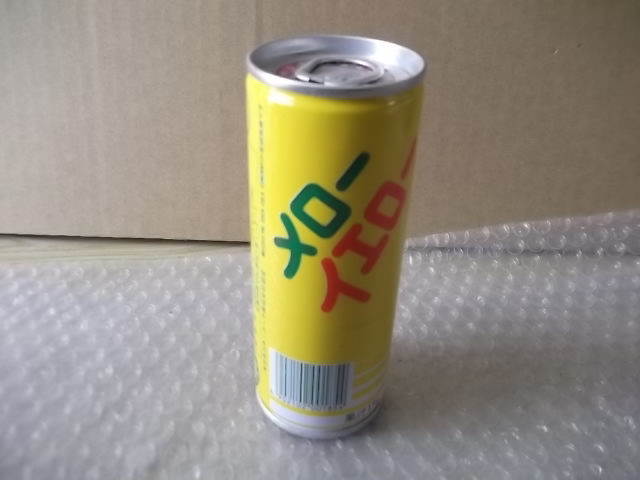 当時物 珍品 レア 両側 プルタブ エラー缶 ? メローイエロー mello 